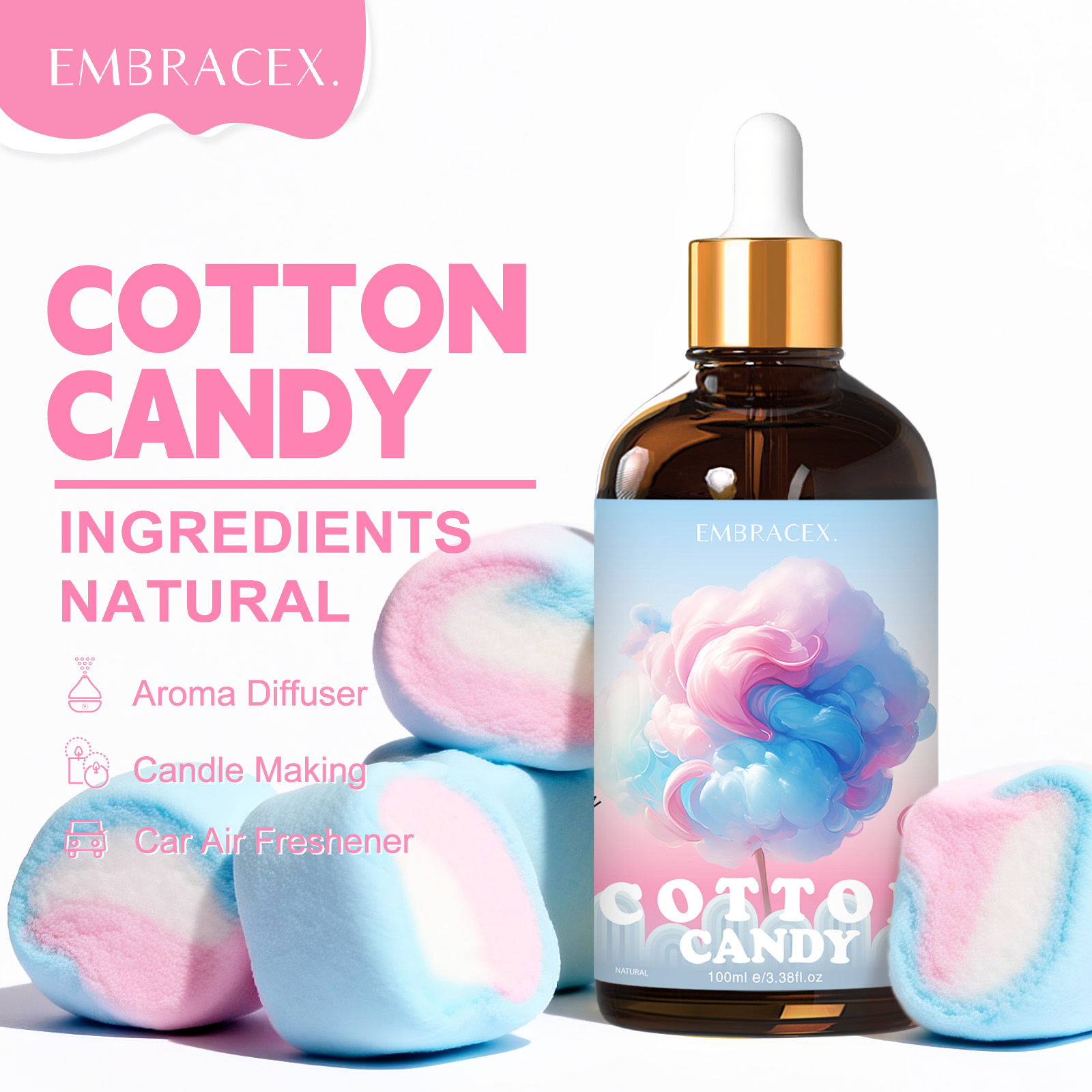 Candle Supplies Free Shipping - زيت عطري برائحة حلوى القطن 100
