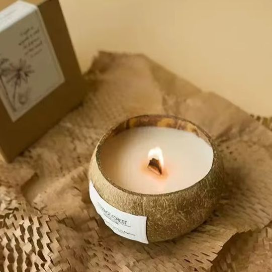 Candle Supplies Free Shipping - شمعة معطرة على شكل قشرة جوز