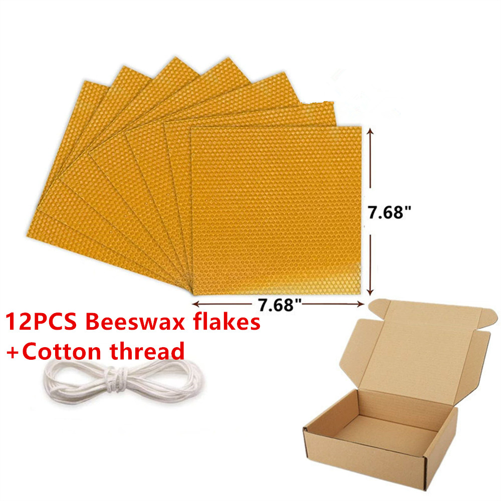 Beeswax Sheet Roll - 12 قطعة مجموعة أوراق شمع العسل