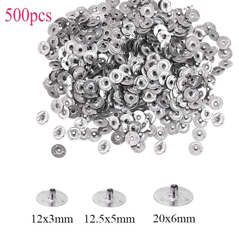 Candle Supplies Storage - 500 قطع شمعة الفتيل المعادن الحدام
