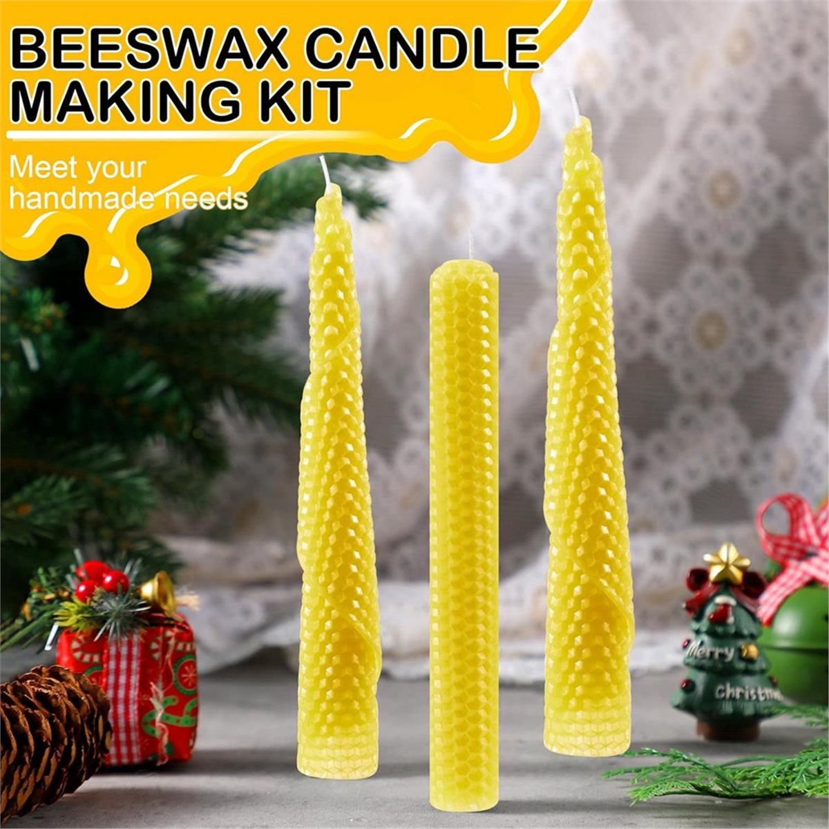 Beeswax Sheet Roll - طقم صنع الشموع من شمع العسل