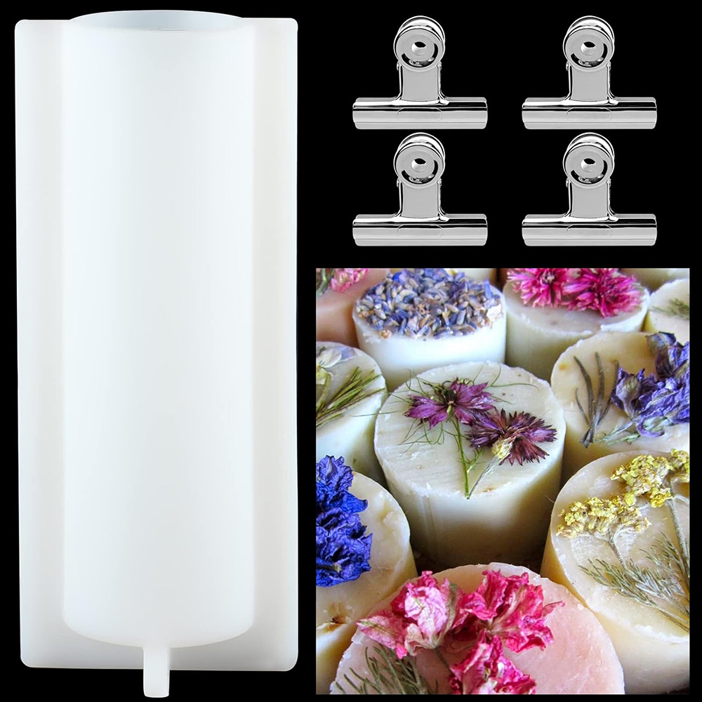 قالب صابون أسطواني كبير مع مشا - مراجعة Candle Supplies Storage وسعره