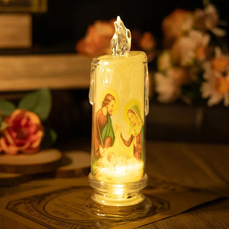 يسوع عذراء المسيح LED شمعة مصب - مراجعة Candle Supplies Free Shipping وسعره