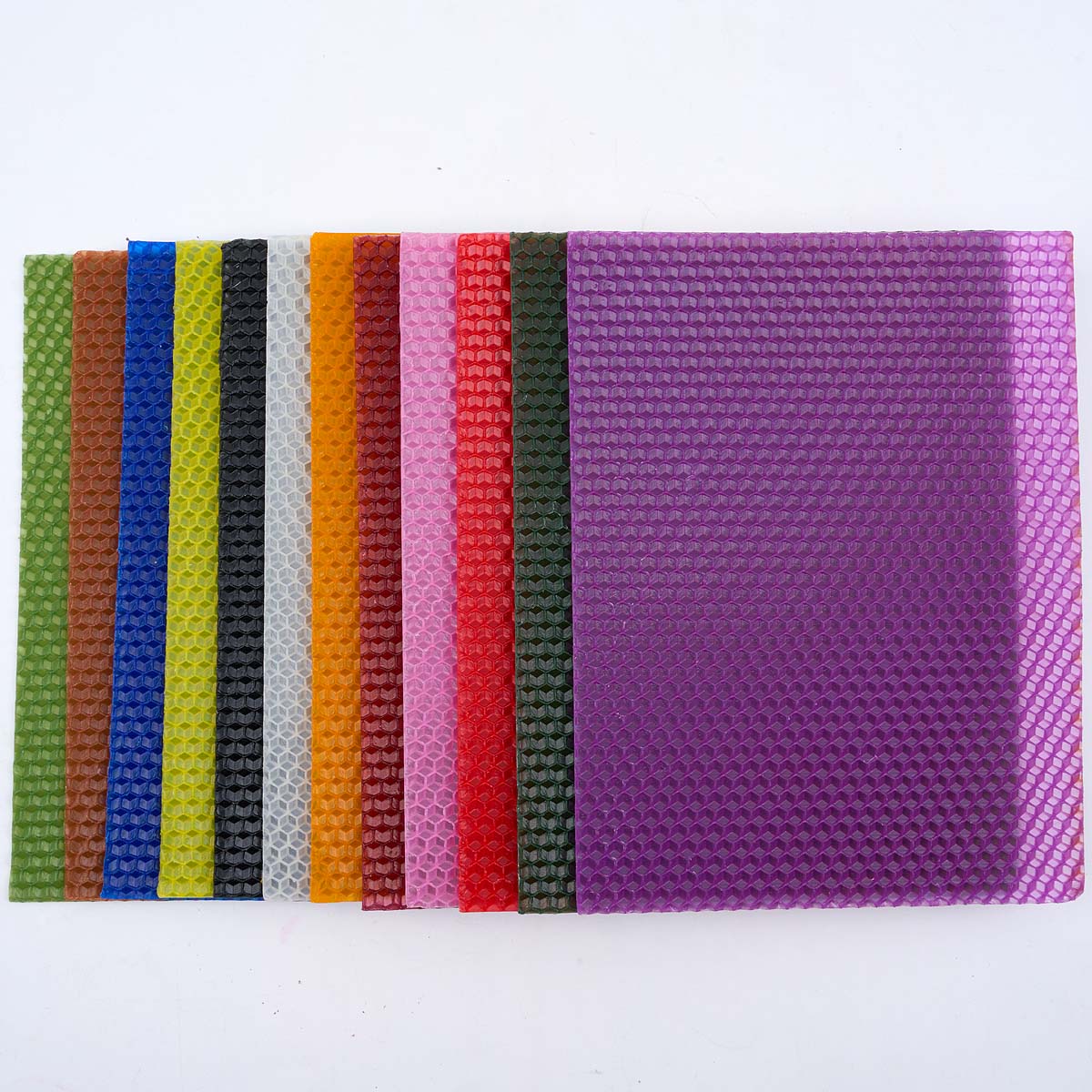 6 قطعة 12 ألوان ملونة شمع العس - مراجعة Beeswax Sheet Roll وسعره