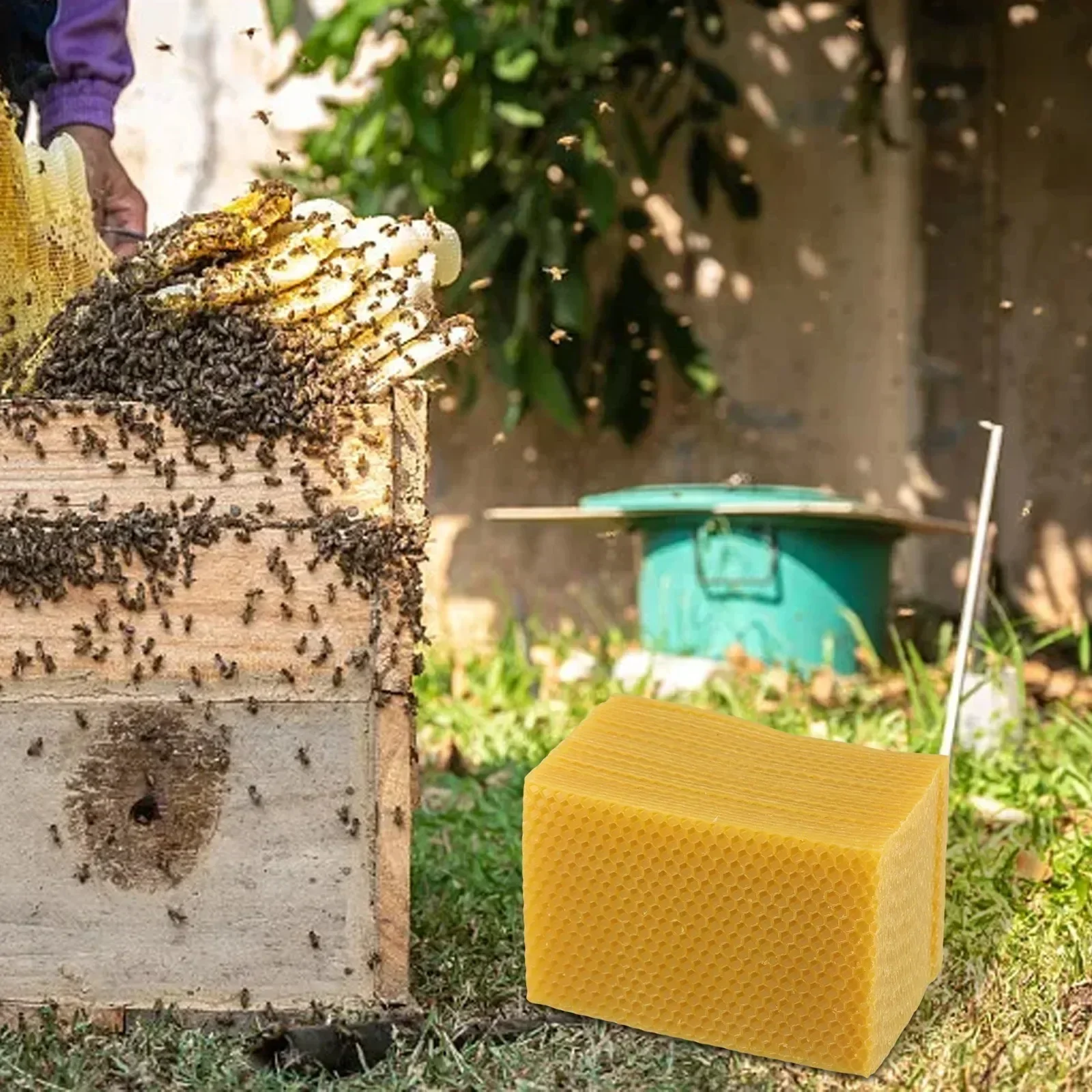لوازم خلية النحل أساس خلية الن - مراجعة Beeswax Sheet Roll وسعره