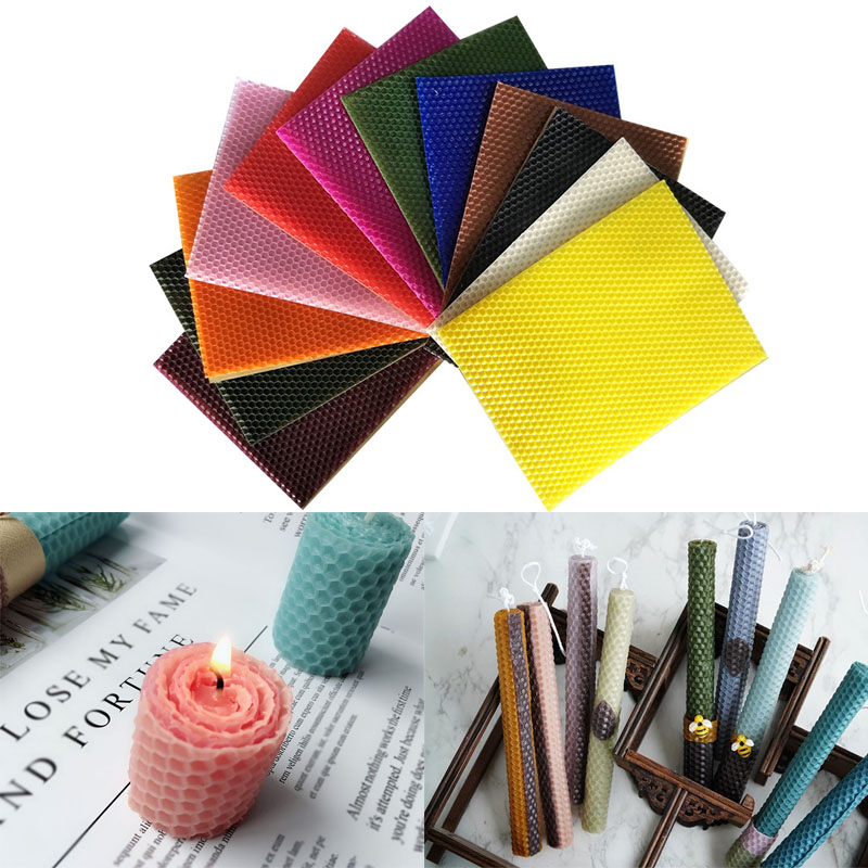 12 قطعة 15*20 سنتيمتر شمع العس - مراجعة Beeswax Sheet Roll وسعره